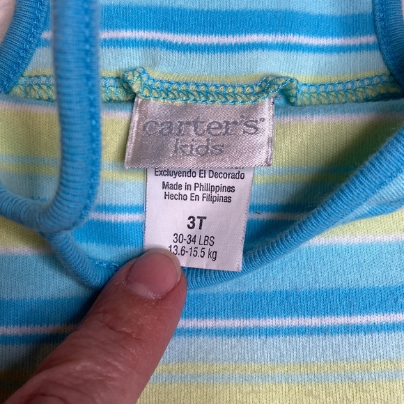 Carter’s Blue And Green Girl’s Tank Dress - Picture 4 of 5